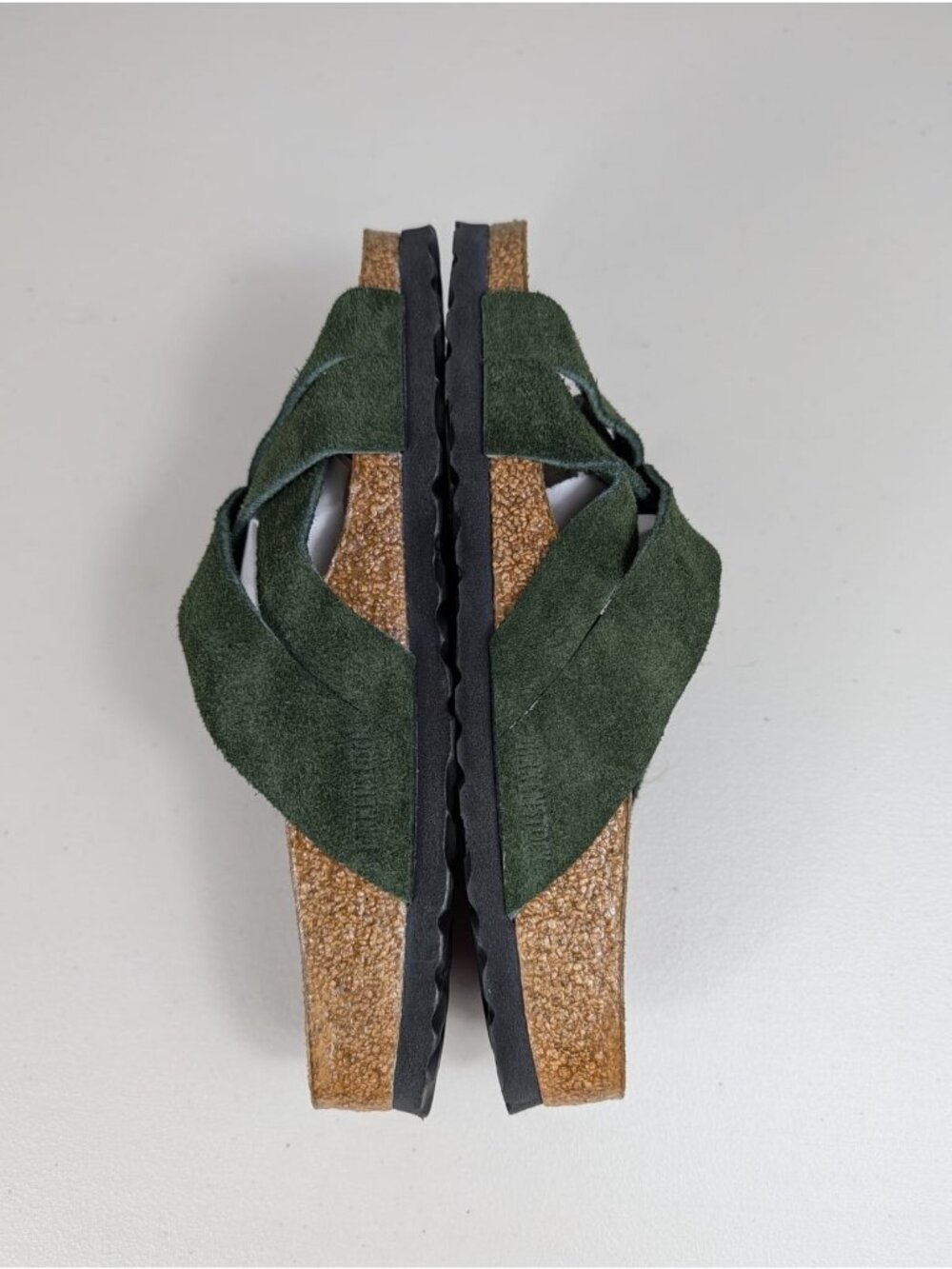 Birkenstock New w/o Box Lugano Mountain green soft suede women's size 5 - Picture 7 of 10